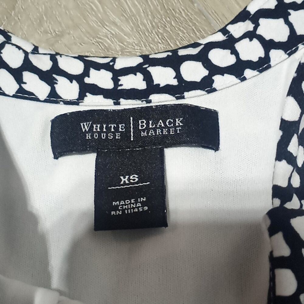 White House Black Market Abstract Halter Dress Size XS Resortwear - Picture 3 of 10
